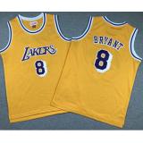 Kobe Bryant 8, L.A. Lakers [ Retro Yellow] -NIÑOS